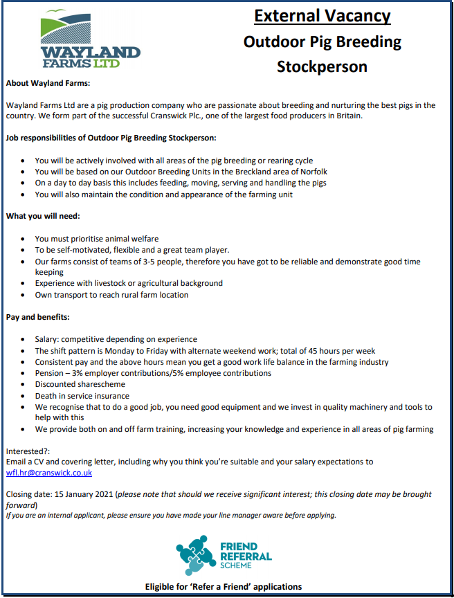 Careers Wayland Farms