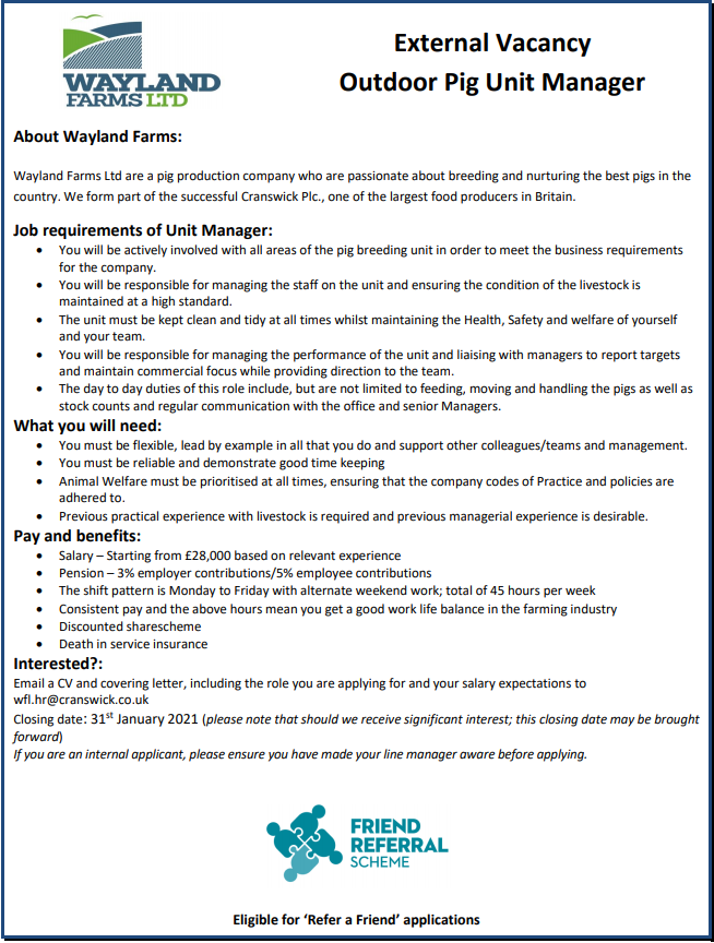 Careers Wayland Farms
